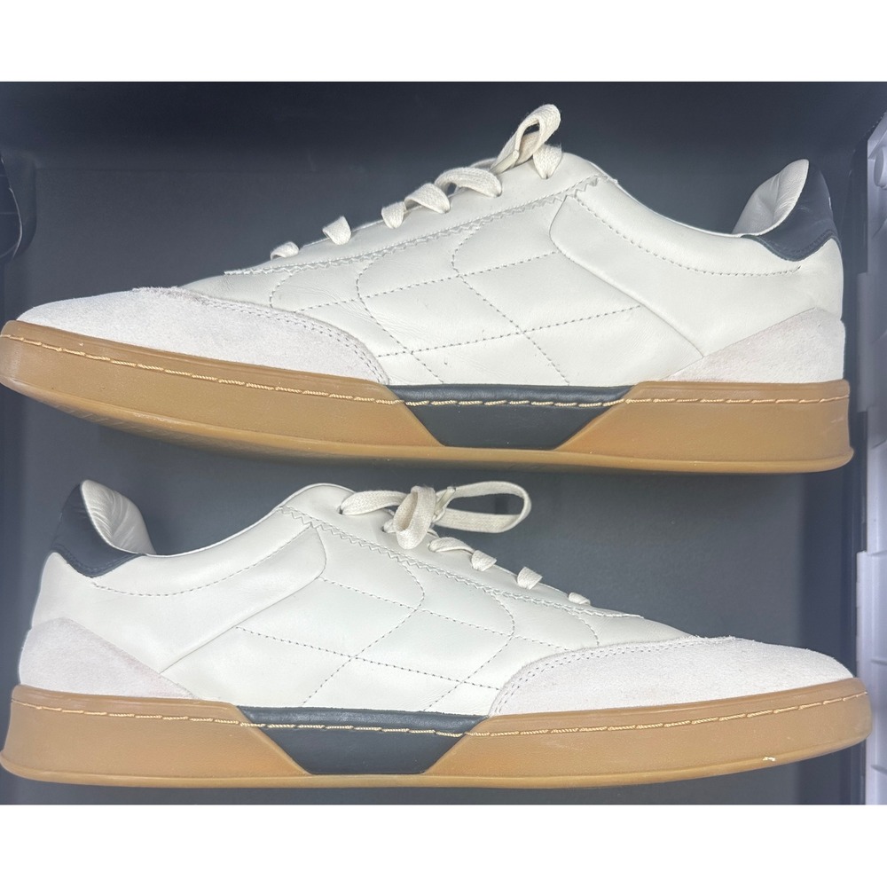 Cole Haan GrandSeries Men's Ivory Leather Suede Gum Sole Sneakers 12 M